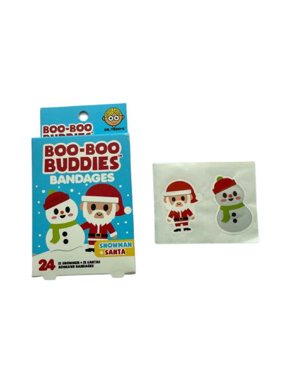 Pansement pour enfant - Bonhomme de neige et Père Noël - Boo-Boo Buddies