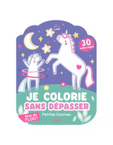 Auzou 9791039554862 Cahier Je colorie sans dépasser - Petites licornes - Auzou vendu par Veille sur toi