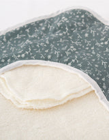 Baluchon ⚜ 53151796 Sortie de bain pour bébé - Sarcelle et petites fleurs - Bambino par Baluchon vendu par Veille sur toi