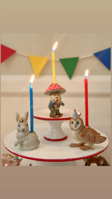 Camp Hollow SURCT0031 Porte-bougie en porcelaine - Lapin blanc royal - Camp Hollow vendu par Veille sur toi