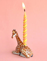 Camp Hollow SURCT0043 Porte-bougie en porcelaine - Cake Topper - Girafe - Camp Hollow vendu par Veille sur toi