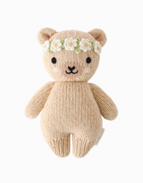 Cuddle + kind BBYHBRFLCR0003 Peluche - Bébé Ourson miel 7" - Couronne de fleurs - Cuddle + kind vendu par Veille sur toi