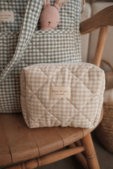 Dans le sac ⚜ MAMA-POUC-GING-SAG Pochette MAMA - Vichy sauge - Dans le sac vendu par Veille sur toi