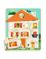 Djeco DJ01489 Casse-tête 3 niveaux - Chez Leo - Djeco vendu par Veille sur toi