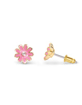 Girl Nation GN-J321s05 Boucles d'oreilles en émail - Marguerite Rose - Girl Nation vendu par Veille sur toi