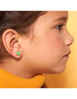 Girl Nation GN-J321s05c Boucles d'oreilles à clip en émail - Marguerite rose - Girl Nation vendu par Veille sur toi