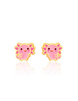 Girl Nation GN-J369s Boucles d'oreilles en émail - Axolotl - Girl Nation vendu par Veille sur toi