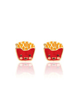 Girl Nation GN-J521S Boucles d'oreilles en émail - Patate frite - Girl Nation vendu par Veille sur toi