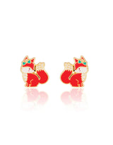 Girl Nation GN-J539s05 Boucles d'oreilles en émail - Renard Chic - Girl Nation vendu par Veille sur toi