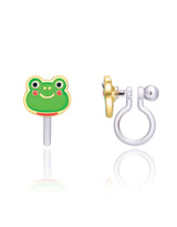 Girl Nation GN-J552sC Boucles d'oreilles à clip en émail - Grenouille - Girl Nation vendu par Veille sur toi