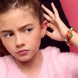 Girl Nation GN-JX519sC Boucles d'oreilles à clip en émail - Flocon de neige - Girl Nation vendu par Veille sur toi