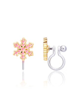 Girl Nation GN-JX519sC Boucles d'oreilles à clip en émail - Flocon de neige - Girl Nation vendu par Veille sur toi