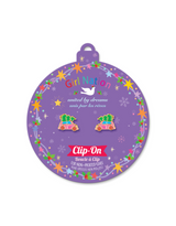 Girl Nation JX508sc Boucles d'oreilles à clip en émail - Sapin & voiture - Girl Nation vendu par Veille sur toi