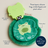 Itzy Ritzy 303001820 Jouet de dentition sensoriel Sweetie Crinkle™ - Freddie la Grenouille - Itzy Ritzy vendu par Veille sur toi