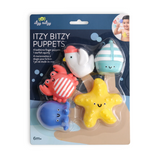 Itzy Ritzy 456501865 Marionnettes à doigt Bitzy Puppets™ avec un gicleur - Nautique - Itzy Ritzy vendu par Veille sur toi
