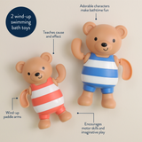 Itzy Ritzy 456502005 Jouets pour le bain Silly Swimmers™ - Ours - Itzy Ritzy vendu par Veille sur toi