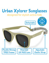 Jan & Jul Lunette de Soleil Polarisée Urban pour Enfant - Olive Kaki - Jan & Jul vendu par Veille sur toi