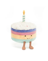 Jellycat A2RBC Peluche - Gâteau d'anniversaire arc-en-ciel - Petit - Rainbow birthday cake- Amuseable - Jellycat vendu par Veille sur toi