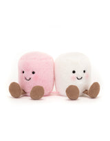 Jellycat A6MPW Peluche - Guimauves rose et blanche - Amuseable - Jellycat vendu par Veille sur toi