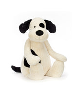 Jellycat Peluche - Chien Bashful Noir & Crème - Black & Cream Puppy - Jellycat vendu par Veille sur toi