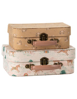 Maileg 19-5532-00 Ensemble de 2 valises - Maileg Licorne fleurs vendu par Veille sur toi