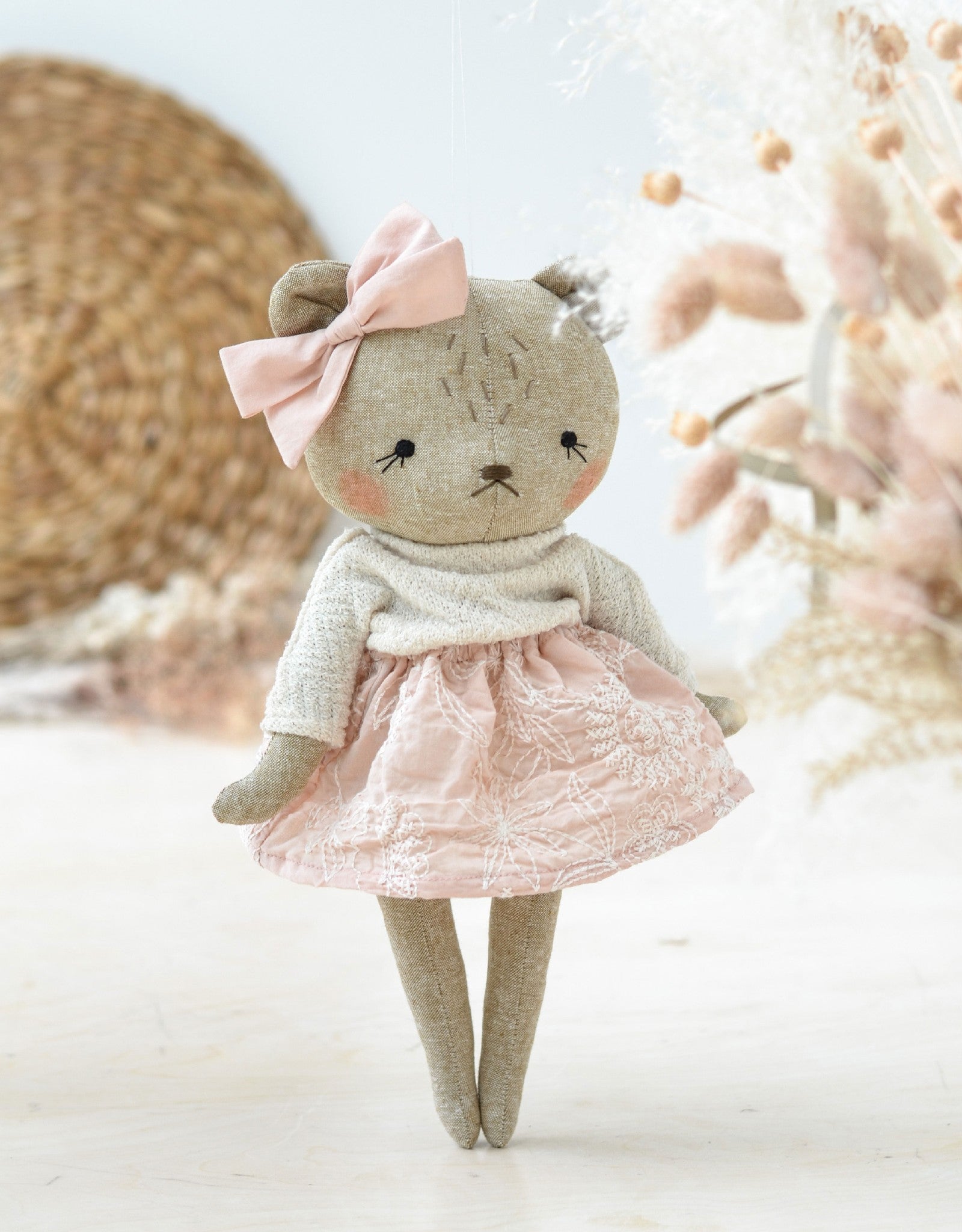 Melody Jane Maison De Poupées 6 Assis Nounours Ours En