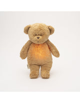 Moonie MCA2 Peluche Sonore en Coton Biologique avec Veilleuse 2.0 - Ourson Cappuccino - Moonie vendu par Veille sur toi