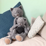 Moulin Roty 717034 Petite peluche chat - Les baba bou - Moulin Roty vendu par Veille sur toi