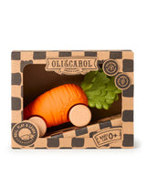 Oli & Carol L-CARROT-CAR Voiture jouet en caoutchou pour bébé - Cathy la carotte - Oli & Carol vendu par Veille sur toi