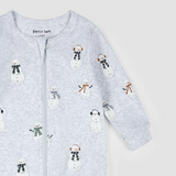Petit Lem Dormeuse en coton biologique - Bonhomme de neige - Petit Lem vendu par Veille sur toi