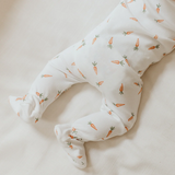 Petit Lem Dormeuse en coton côtelé biologique - Carottes - Petit Lem vendu par Veille sur toi