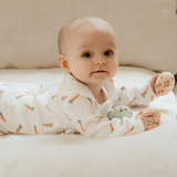 Petit Lem Dormeuse en coton côtelé biologique - Carottes - Petit Lem vendu par Veille sur toi