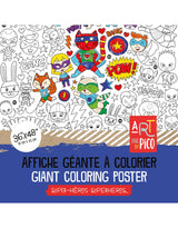 Pico ⚜ PiCO-530 Coloriage Géant - Super-héros - Pico vendu par Veille sur toi