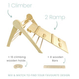 Sapiens Child Cranberry + 2 Ramps Birch CRANBERRY CLIMBER - Montessori Wooden Triangle Birch / + 2 Ramps vendu par Veille sur toi