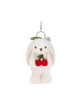 Snuggle Bunnies SB-174347 Breloque pour sac - Pénélope le lapin avec cerise - Marshmallow - Snuggle Bunnies vendu par Veille sur toi