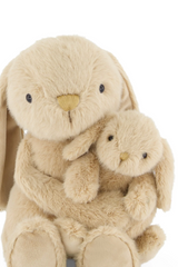 Snuggle Bunnies SB-Frank-Car Peluche Frankie le lapin câlin et son bébé - Caramel - Snuggle Bunnies vendu par Veille sur toi