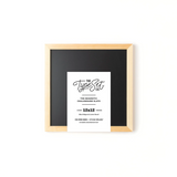 The Type Set Co. B1212IB Tableau à craie magnétique - Noir - The Type Set Co. 12 x 12" vendu par Veille sur toi