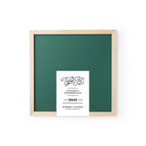 The Type Set Co. B1515KC Tableau à craie magnétique - Vert - The Type Set Co. 15 x 15" vendu par Veille sur toi