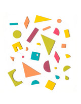 The Type Set Co. SMS198MRP Ensemble de 198 formes magnétiques - Arc-en-ciel pop - The Type Set Co. vendu par Veille sur toi