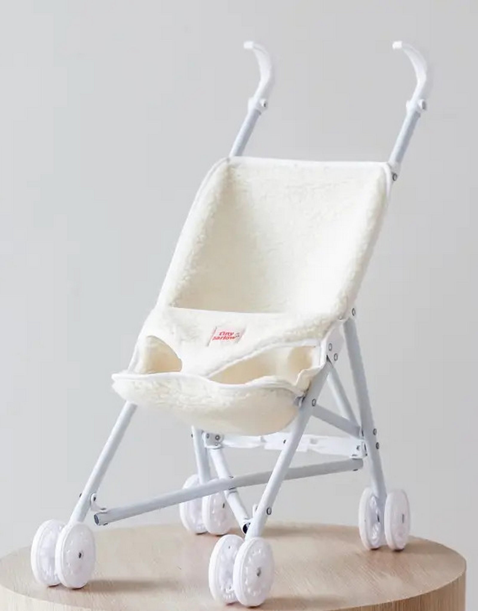 Poussette Poupée Pliable 25x49x53 Cm - Poussette Bébé Jouet Robuste Avec Ceinture Sécurité Pour Enfants Filles Garçons