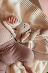 Veille sur toi ⚜ DD-001-03 Doudou Lapin - Marcel endormi avoine - Veille sur toi vendu par Veille sur toi