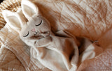 Veille sur toi ⚜ DD-001-05 Doudou Lapin - Marcel endormi gris - Veille sur toi vendu par Veille sur toi