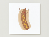 Veille sur toi ⚜ VST-CARTE-006 Carte de souhaits - Hot dog - Veille sur toi vendu par Veille sur toi