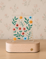 Veille sur toi ⚜ VST-LTV-008 Plaque de verre pour lampe de table - Fleurs des champs - Veille sur toi vendu par Veille sur toi
