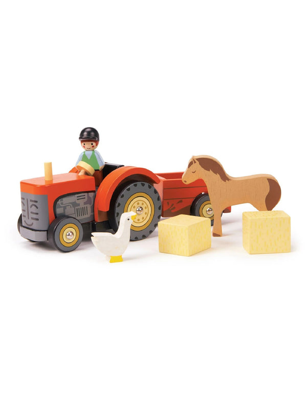 Tracteur de ferme en bois - Tender Leaf Toys