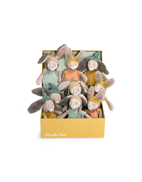 Peluche petit lapin - Ocre - Trois Petits Lapins - Moulin Roty