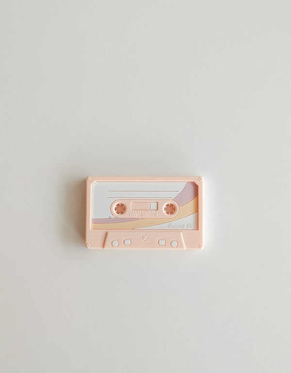 Jouet de dentition - Cassette vintage -  ROSE - Gummy Chic