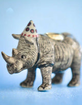 Camp Hollow caketopper-rhino Porte-bougie en porcelaine - Cake Topper - Rhinocéros - Camp Hollow vendu par Veille sur toi