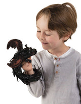 Folkmanis 3163 Marionnette à doigt - Dragon Wristlet Midnight - Folkmanis vendu par Veille sur toi