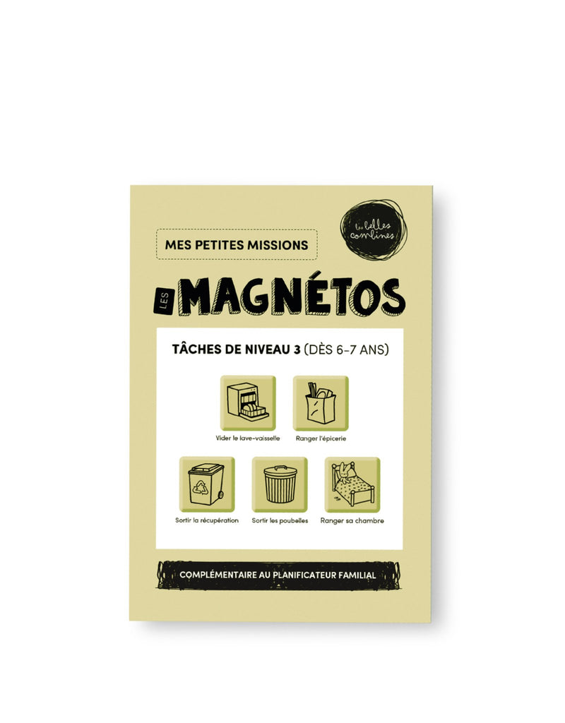 Les Magnétos Petites missions - Tâches niveau 3 (6-7 ans) - Les belles combines marque  Les belles combines vendu par Veille sur toi